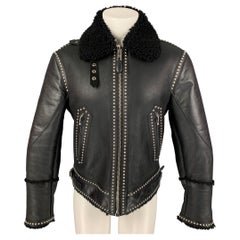 GIVENCHY by Ricardo Tisci FW 2017 Size 38 Black Silver Studded Leather Jacket