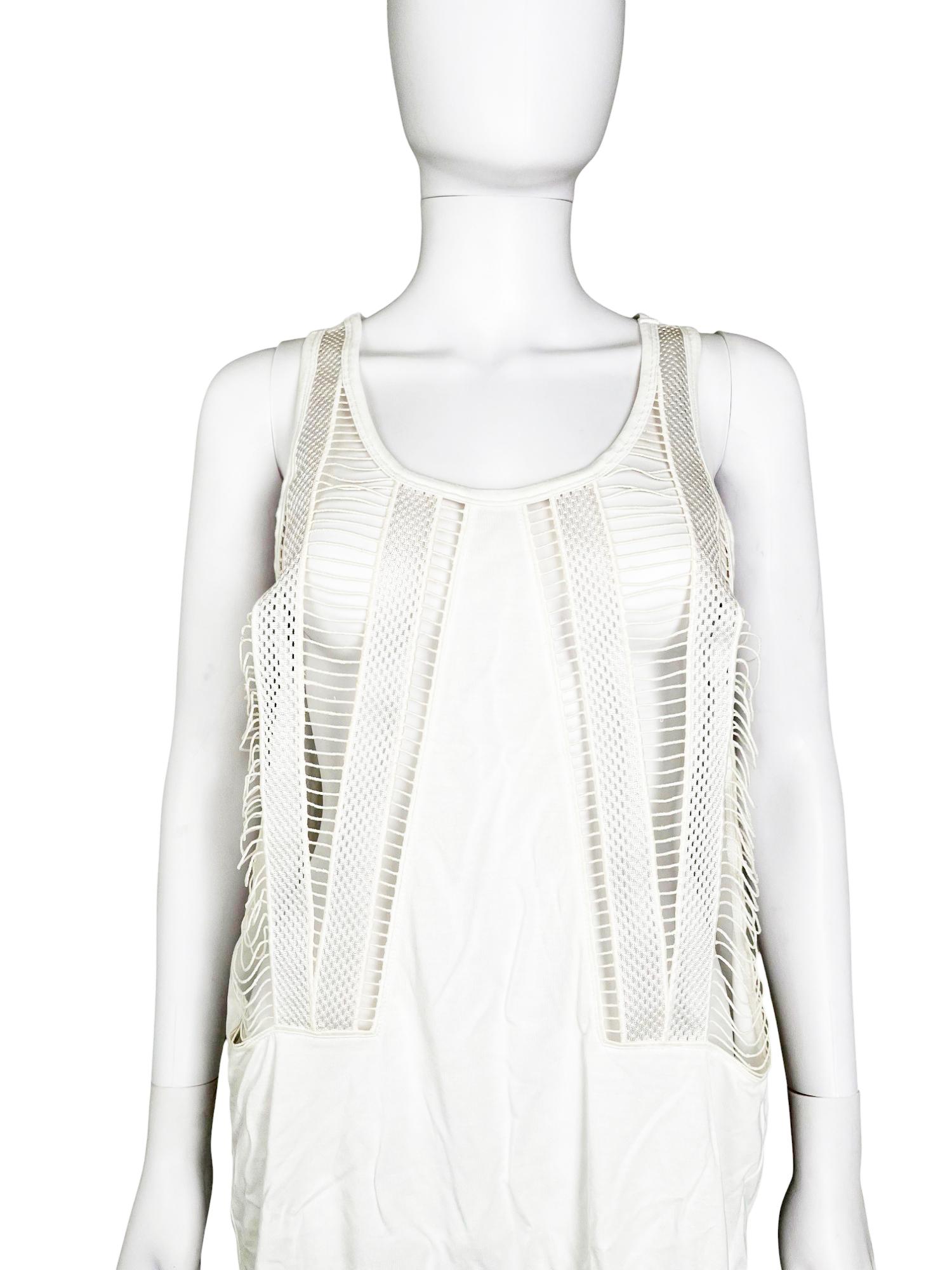 Camiseta de tirantes Givenchy by Riccardo Tisci 2010 bordada Intarsia en Excelente estado para la venta en Caserta, IT