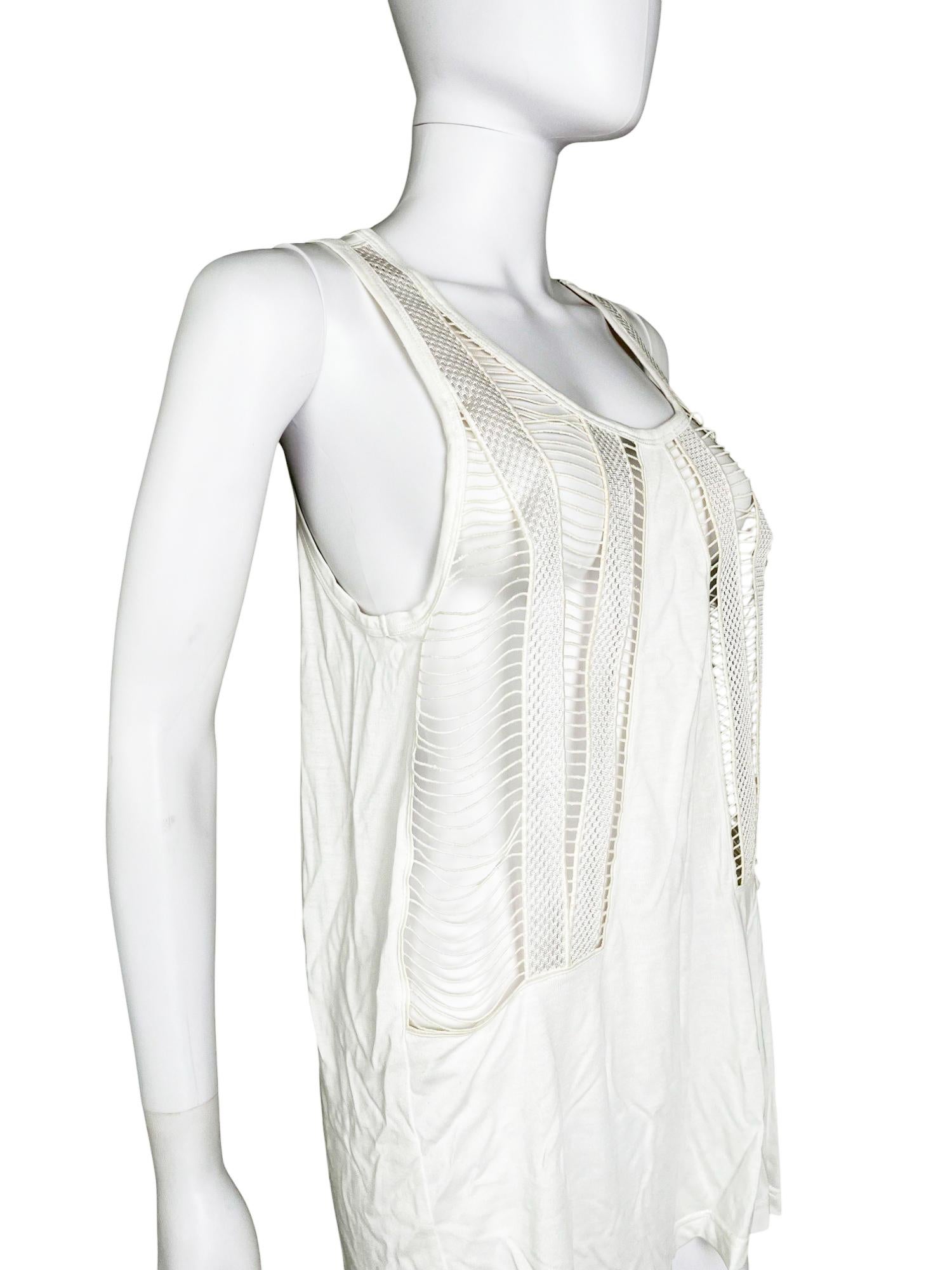 De las mujeres Camiseta de tirantes Givenchy by Riccardo Tisci 2010 bordada Intarsia en venta