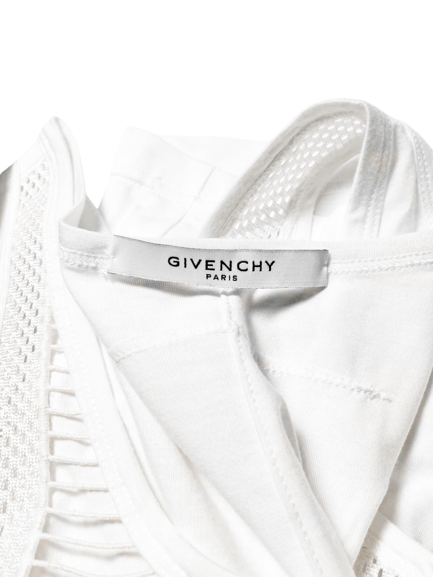 Camiseta de tirantes Givenchy by Riccardo Tisci 2010 bordada Intarsia en venta 2