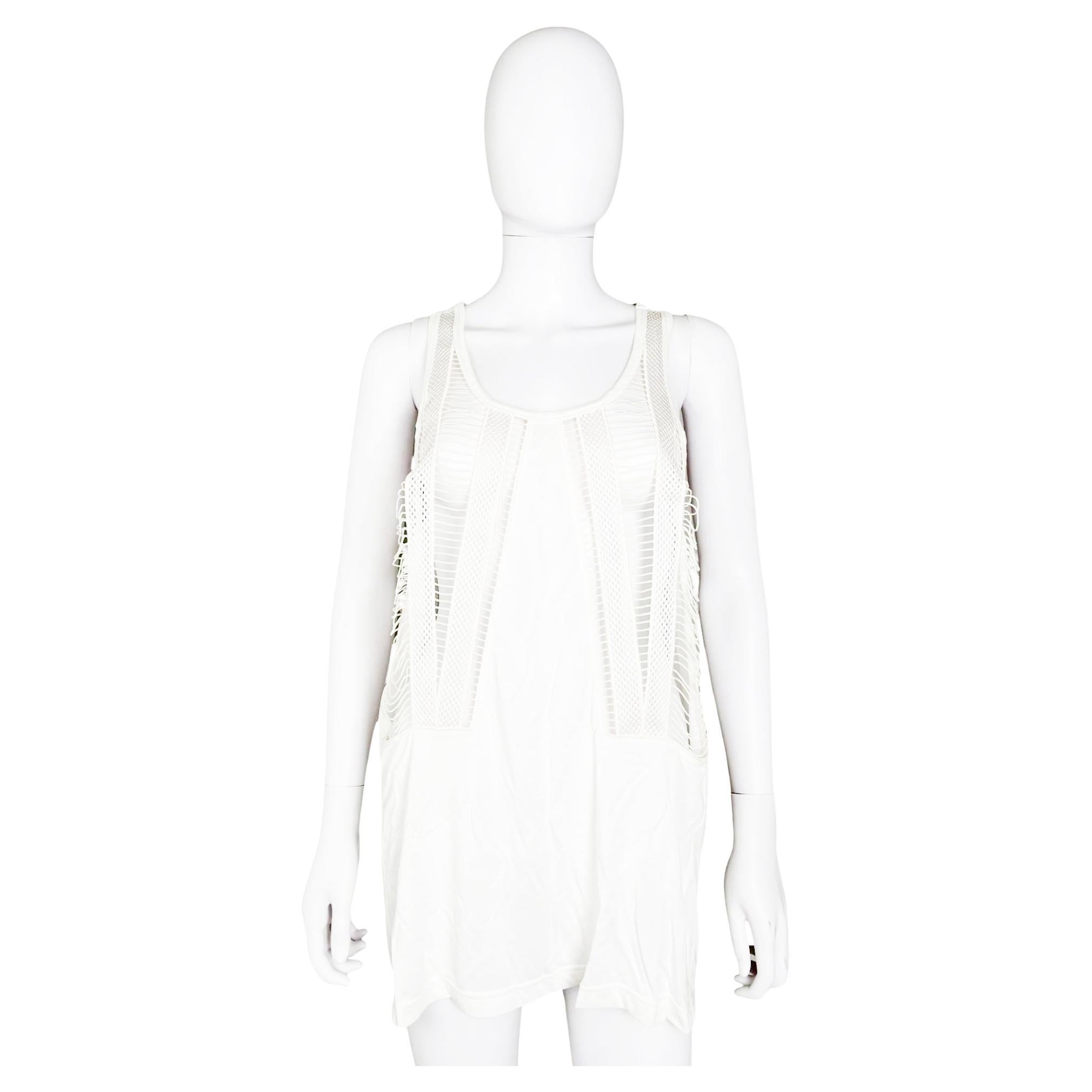Camiseta de tirantes Givenchy by Riccardo Tisci 2010 bordada Intarsia en venta
