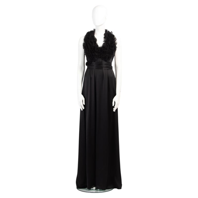1970 evening dresses 1970s Oscar de la Renta Couture Gold Dress with Fur Cuffs 1970s Formal Dress, Evening Gown