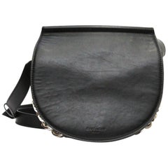 GIVENCHY Calfskin Mini Infinity Saddle Bag Black