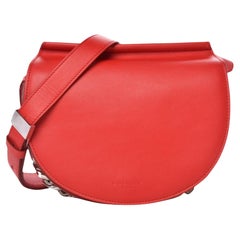 Used GIVENCHY Calfskin Mini Infinity Saddle Bag Medium Red