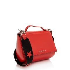 Givenchy Calfskin Pandora Box Logo Strap Mini Shoulder Bag