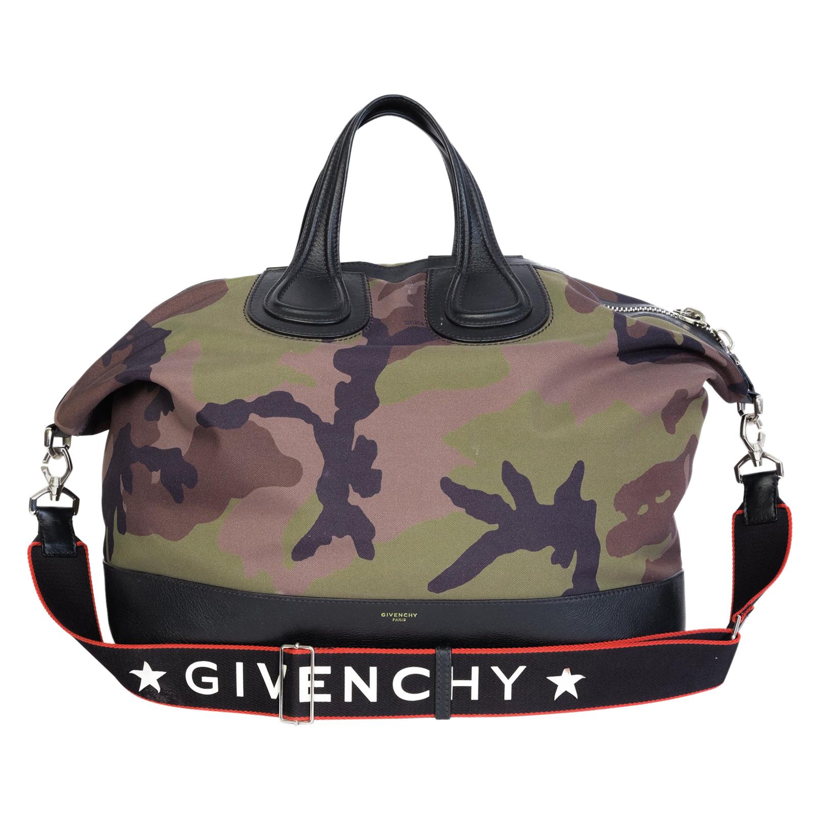 Givenchy Camo Nightengale Duffle Bag For Sale