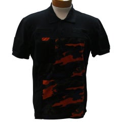 Givenchy Camouflage Velcro Patch Men's Polo Shirt Size L
