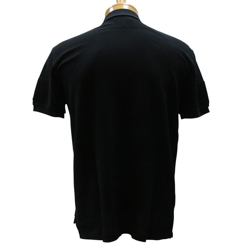 polo shirt with velcro patch