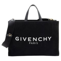 Givenchy Canvas Logo Medium Shopper Tote