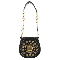 Givenchy Chain Saddle Bag Embellished Leather Mini