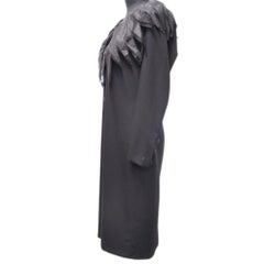 Vintage 90s Givenchy Chiffon Feathered Dress - EU 40