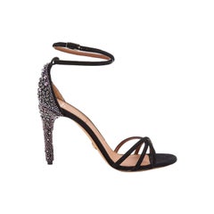 Givenchy Classic Crystal-Embellished Suede Sandals