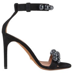 Givenchy Classic Line Beaded Suede Sandals 