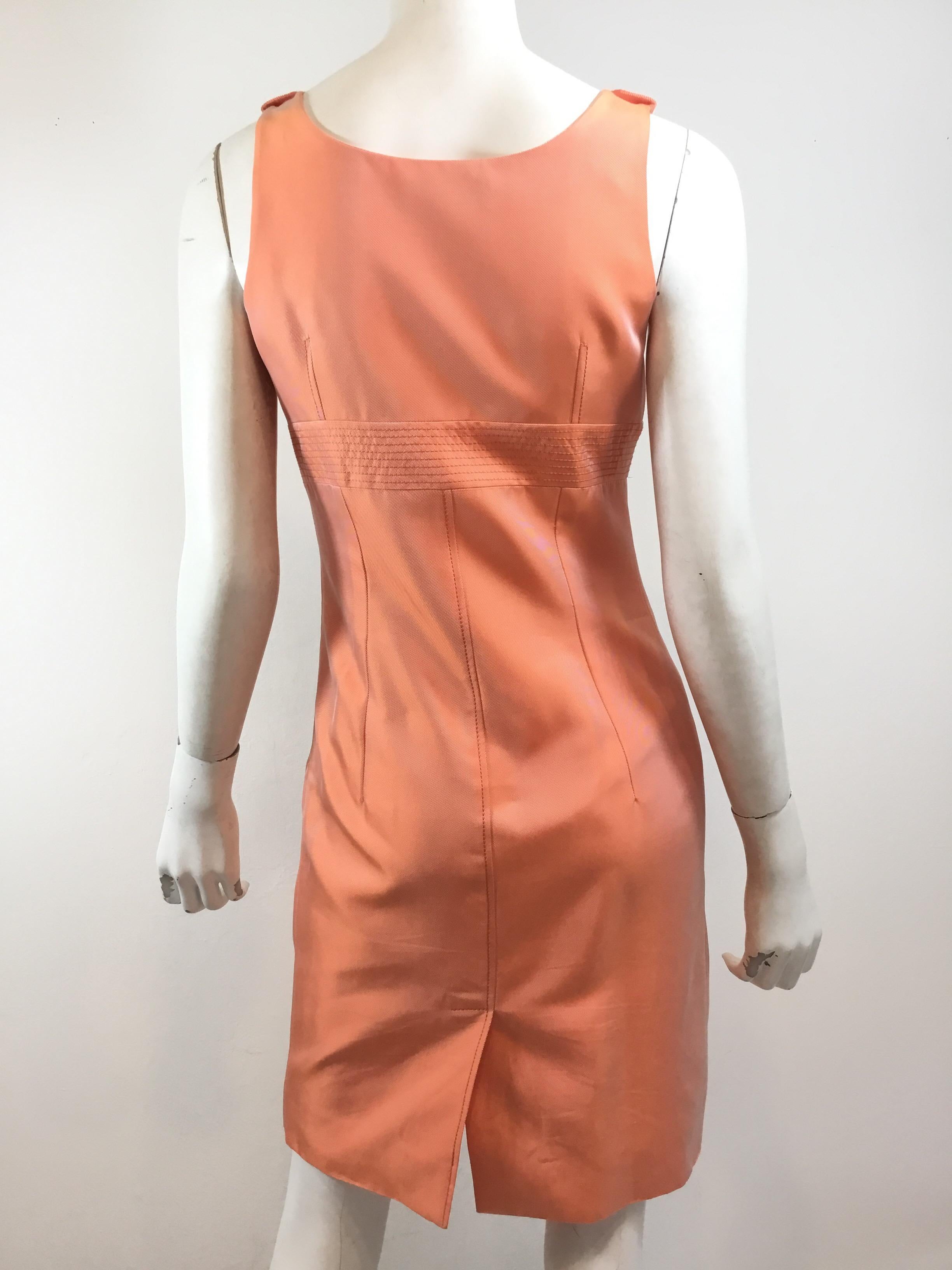 Orange Givenchy Coral Silk Blend Dress