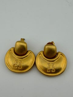 Givenchy Costume Jewelry Gold Tone Stud Earrings