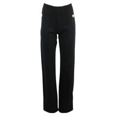 Givenchy Cotton Jersey High Rise Track Pants Fr 34 Uk 6