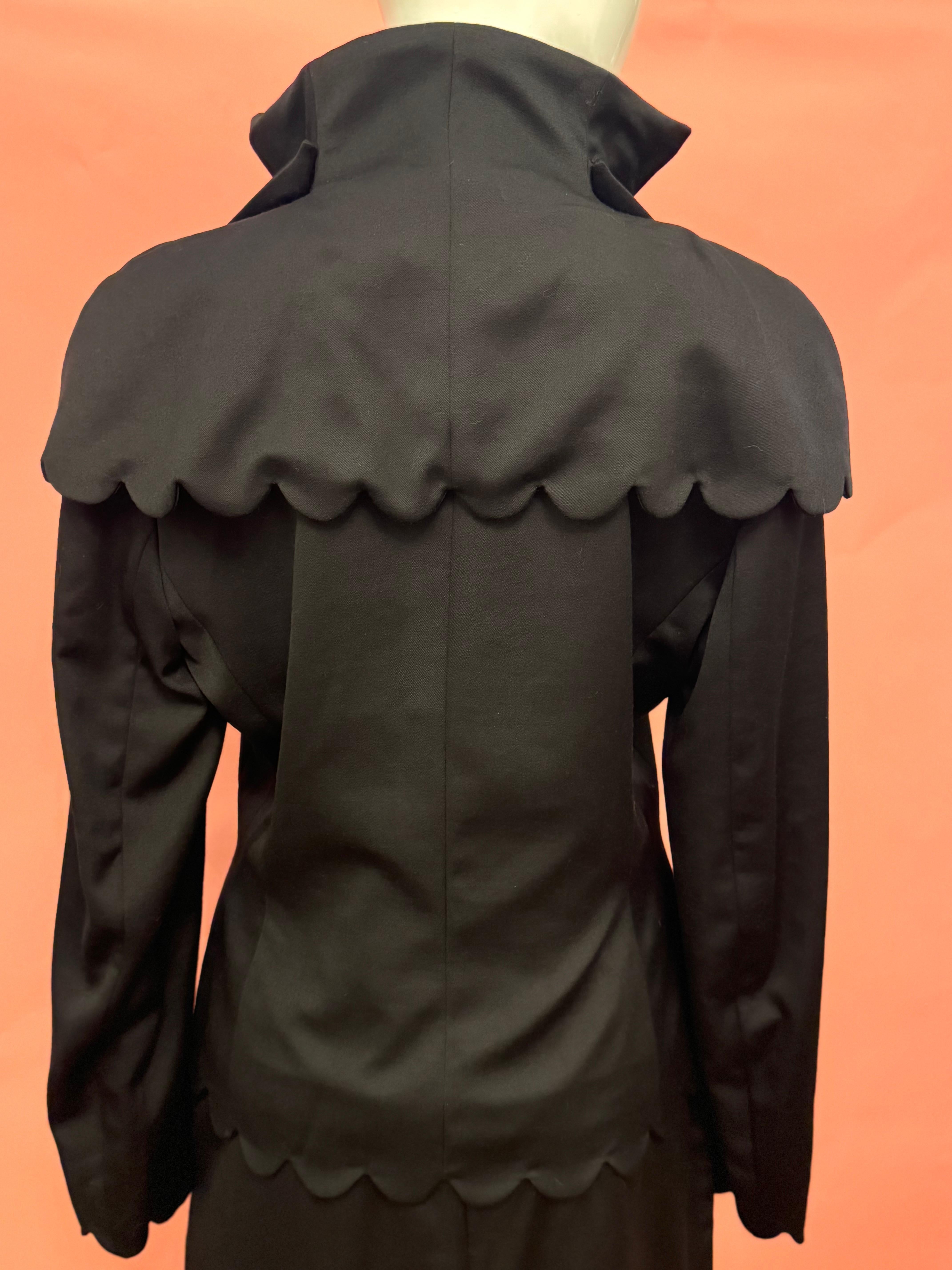 Givenchy Couture 1996 von John Galliano seltener schwarzer Anzug-Rock im Angebot 5