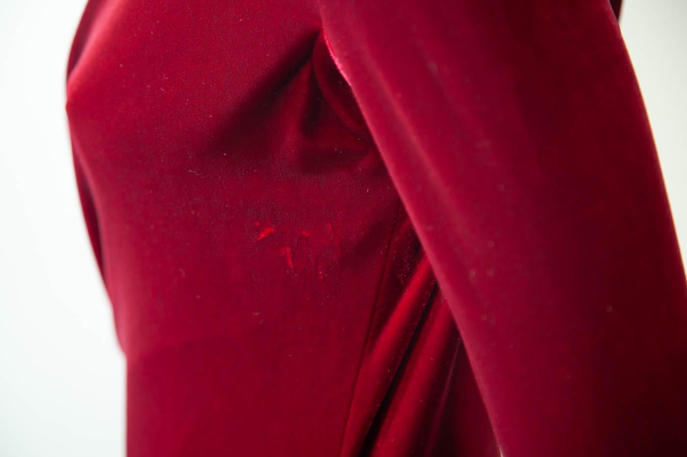 Givenchy Haute Couture, Velvet, Red, Gown, 2015 2