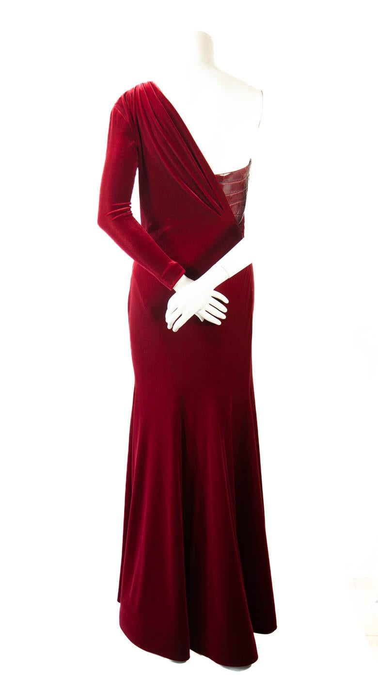 Givenchy Haute Couture, 2015, 
Velvet, Red, Gown worn by celebrity (please inquire) at the 2015 Cannes Film Festival

30