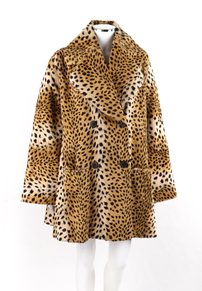 GIVENCHY COUTURE A W 1997 ALEXANDER McQUEEN Cheetah Print Faux Fur