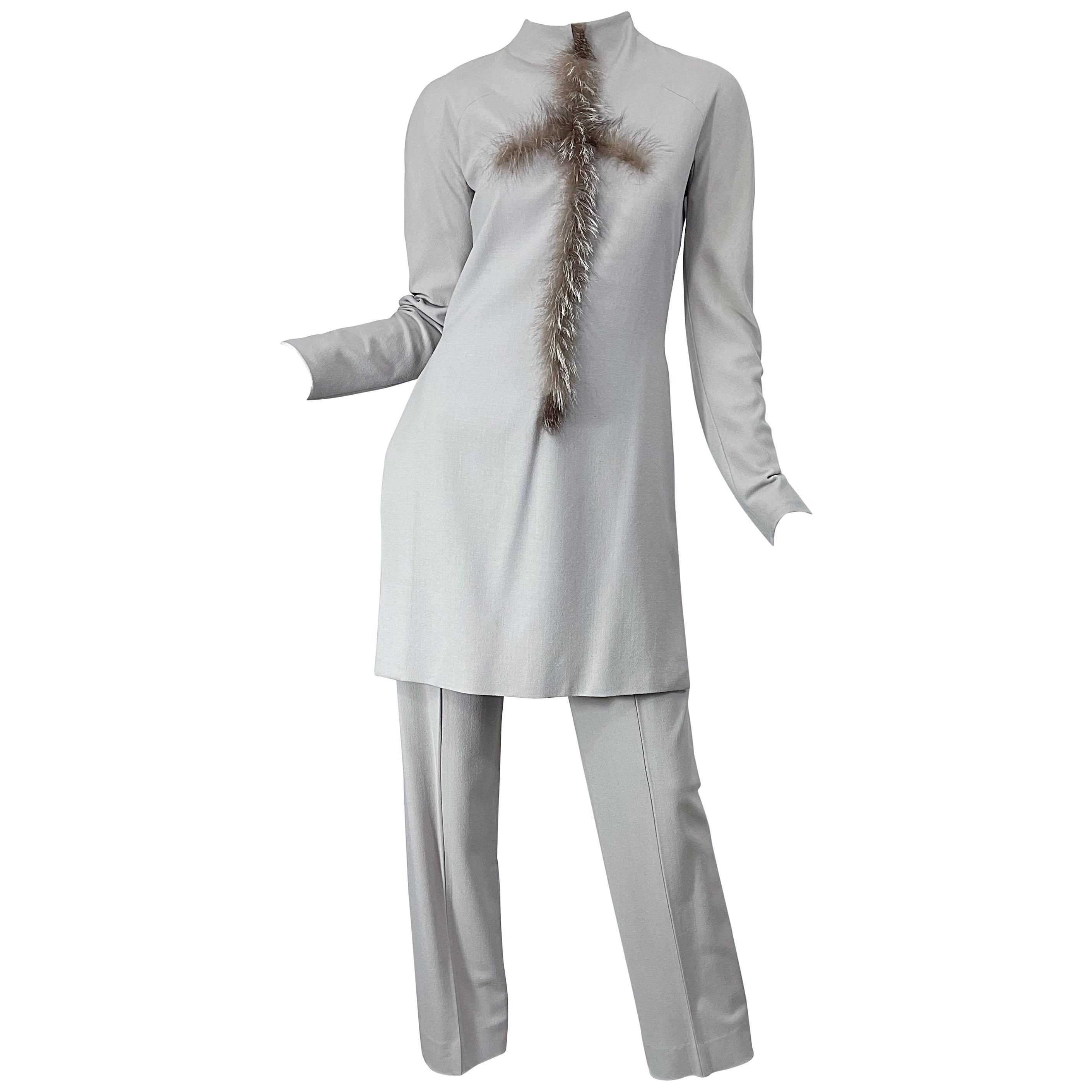 Givenchy Couture by Alexander McQueen H/W 1999 Laufsteg Größe 6 Vintage Tunikahose im Angebot