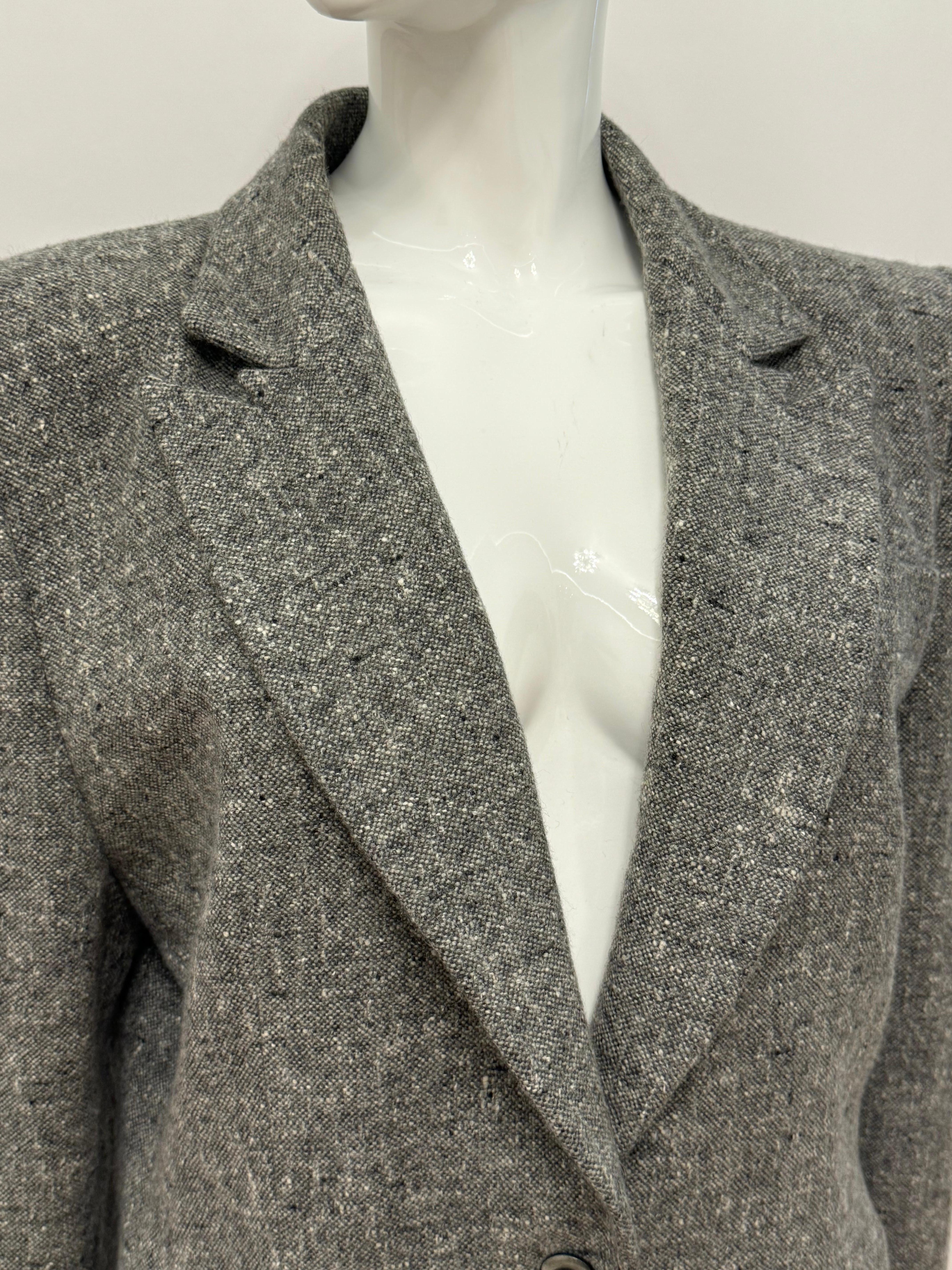 Givenchy Couture by Alexander McQueen Herbst 1998 graue Jacke im Zustand „Hervorragend“ im Angebot in PARIS, FR