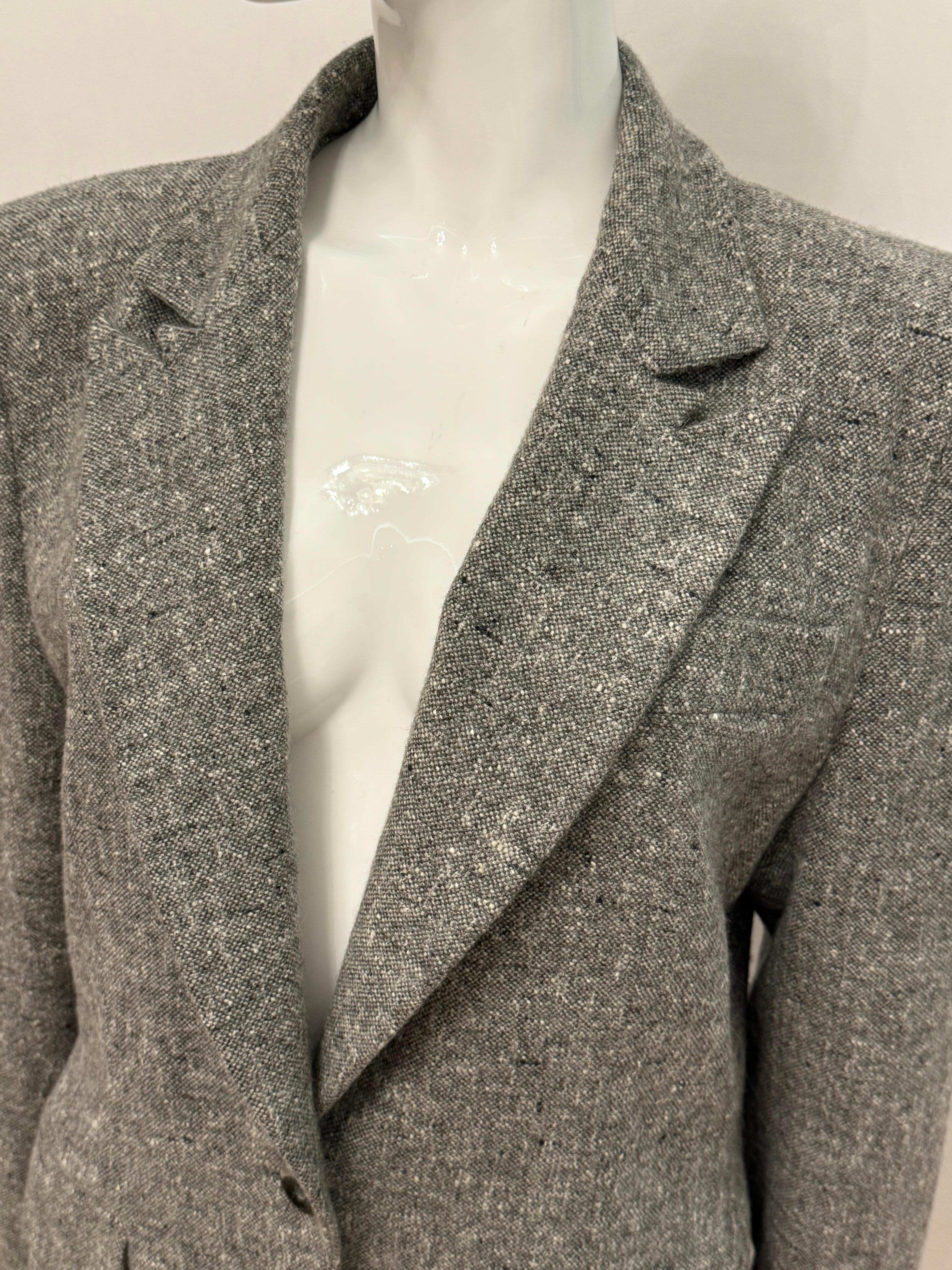 Givenchy Couture by Alexander McQueen Herbst 1998 graue Jacke für Damen oder Herren im Angebot