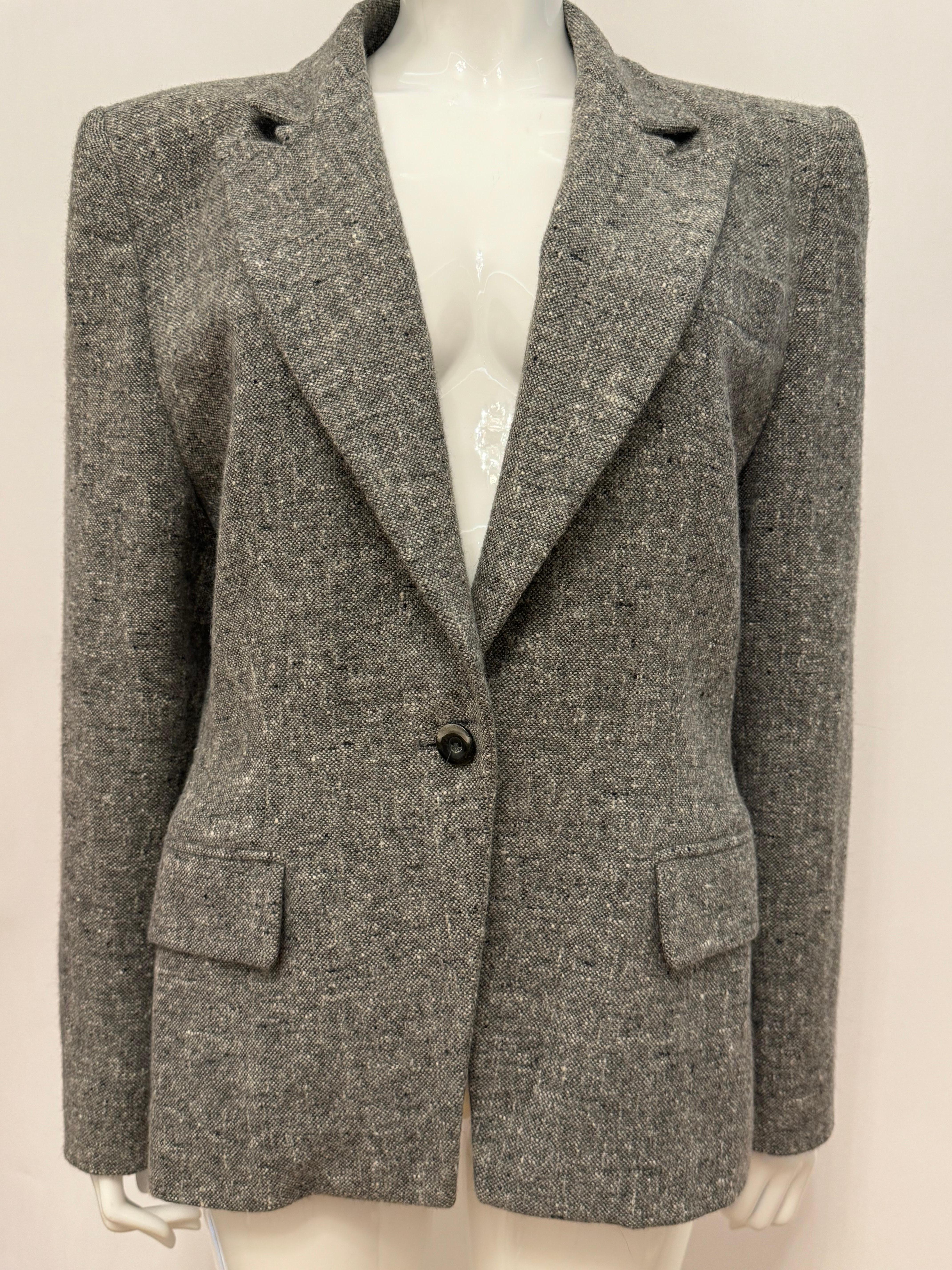 Givenchy Couture by Alexander McQueen Herbst 1998 graue Jacke im Angebot 2