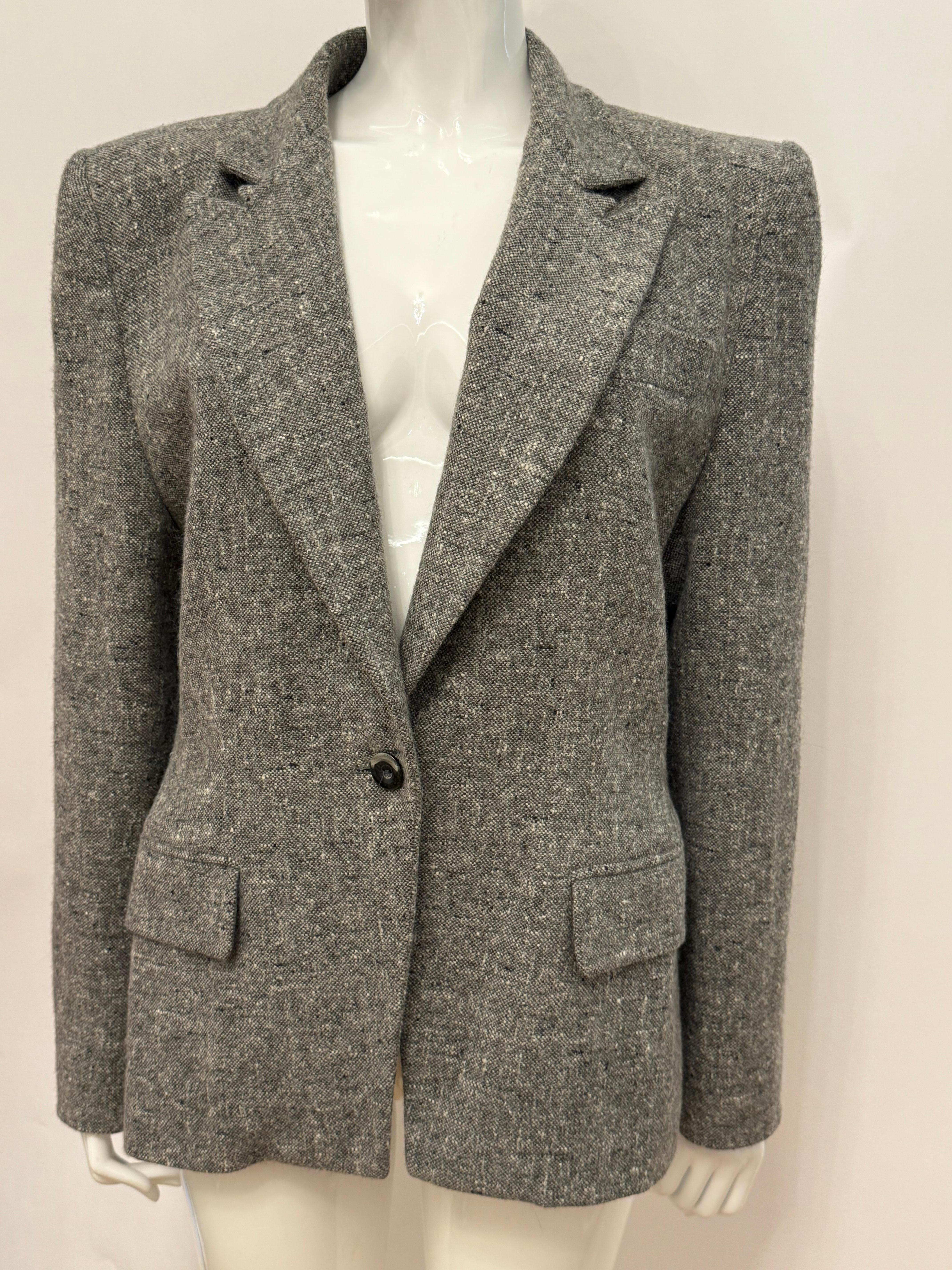 Givenchy Couture by Alexander McQueen Herbst 1998 graue Jacke im Angebot 3