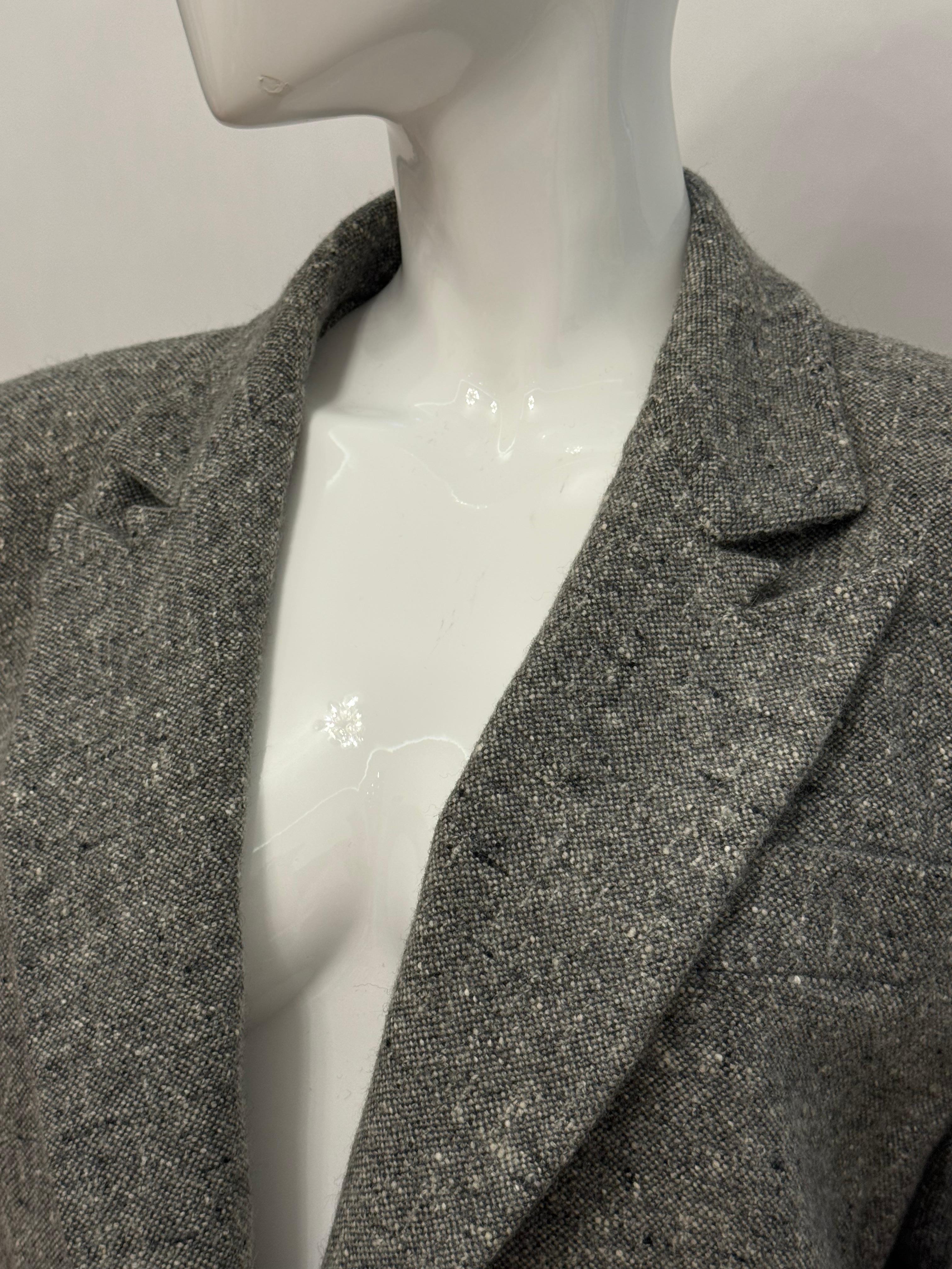 Givenchy Couture by Alexander McQueen Herbst 1998 graue Jacke im Angebot 4