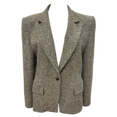 Givenchy couture by Alexander McQueen Fall 1998 grey jacket