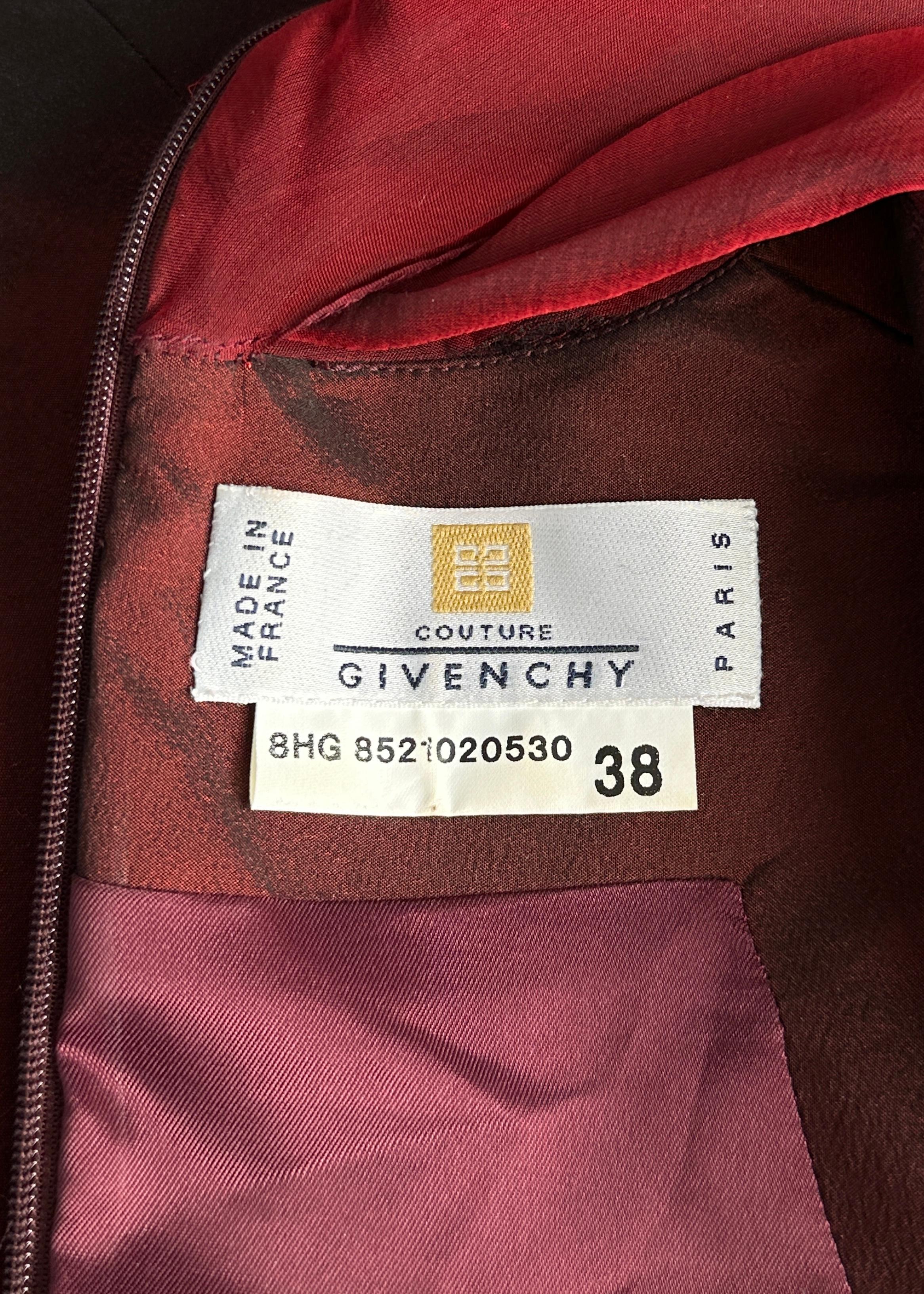 Givenchy Couture by Alexander McQueen Fall 1998 Red Chiffon Mock Neck Dress 1