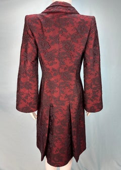 Givenchy Couture by Alexander McQueen Fall 1998 Red Silk Lace Jacket