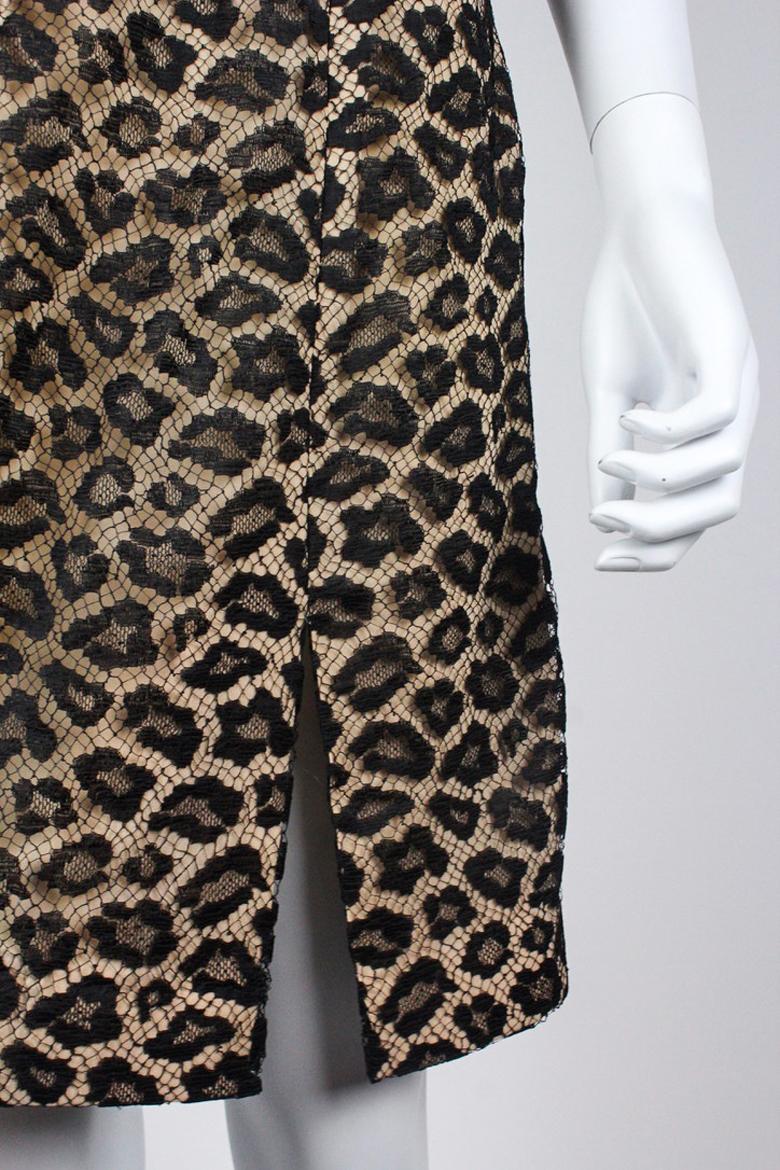 Givenchy Couture by Alexander McQueen Leopard Dress F/W 1997 In Excellent Condition For Sale In Norwich, GB
