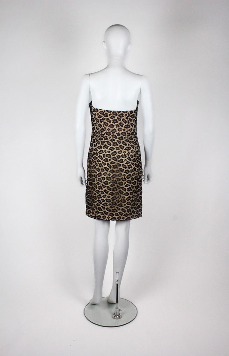 Givenchy Couture by Alexander McQueen Leopard Dress F/W 1997 For Sale 1