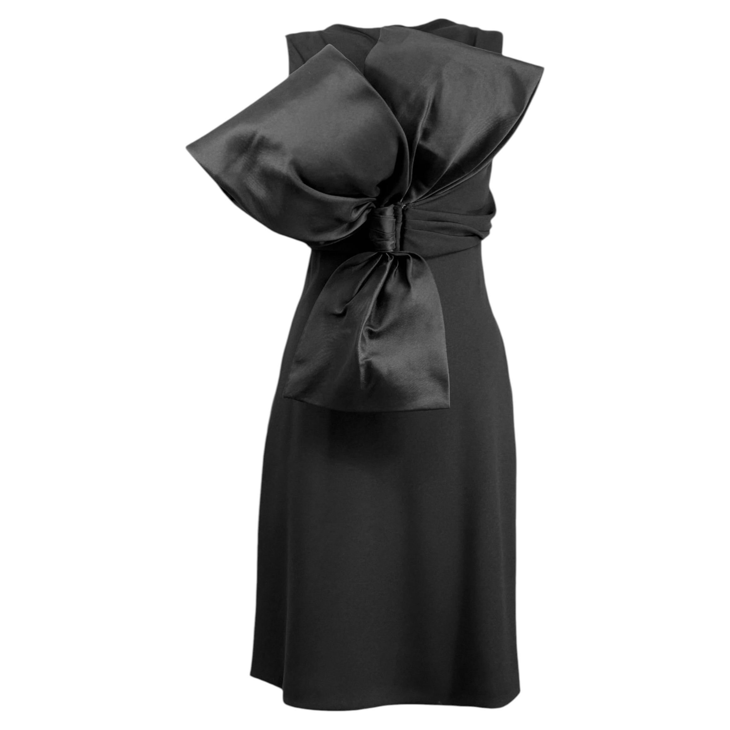 Givenchy couture John Galliano Spring 1996 black bow dress