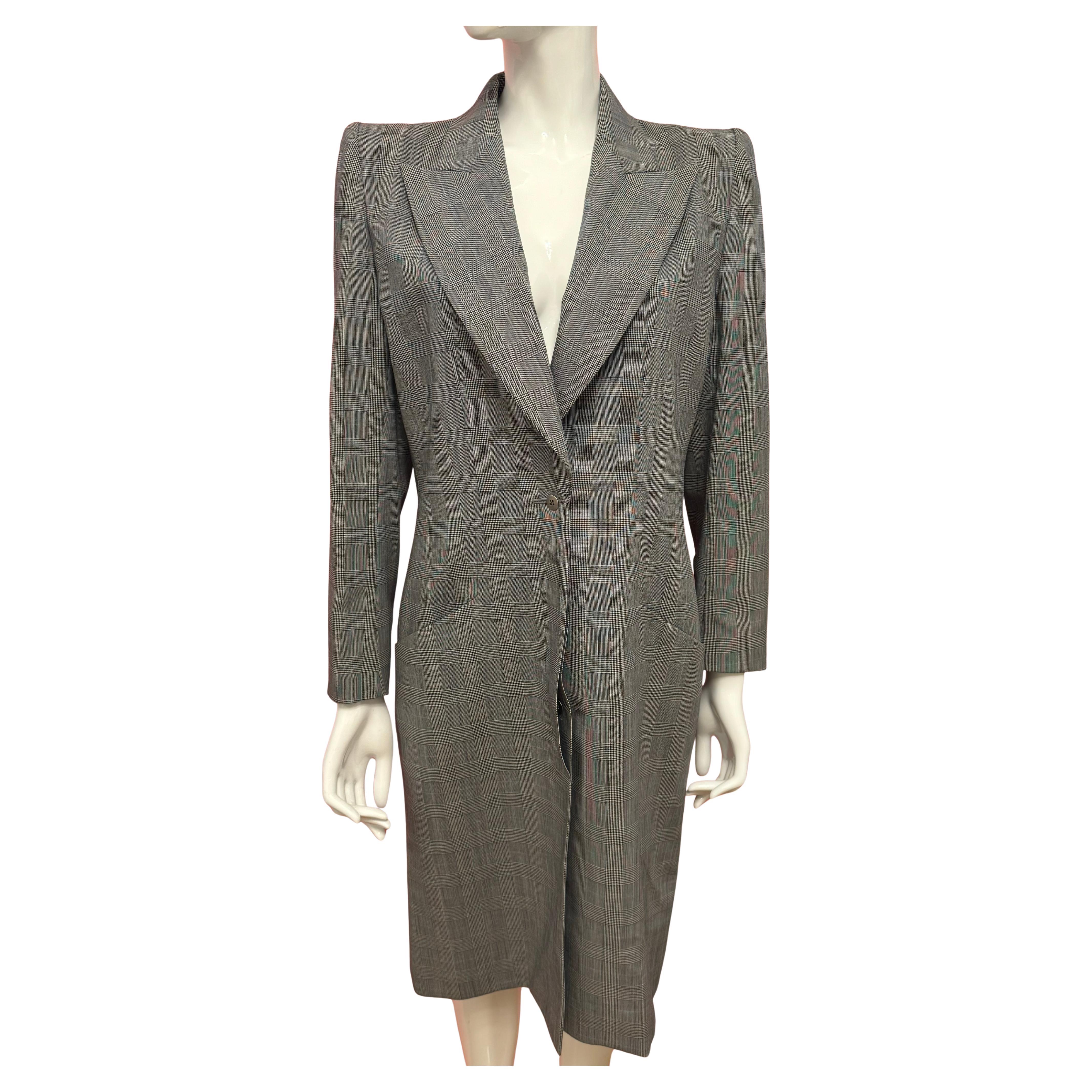 Givenchy Couture S/S 1998 by Alexander McQueen grey coat For Sale