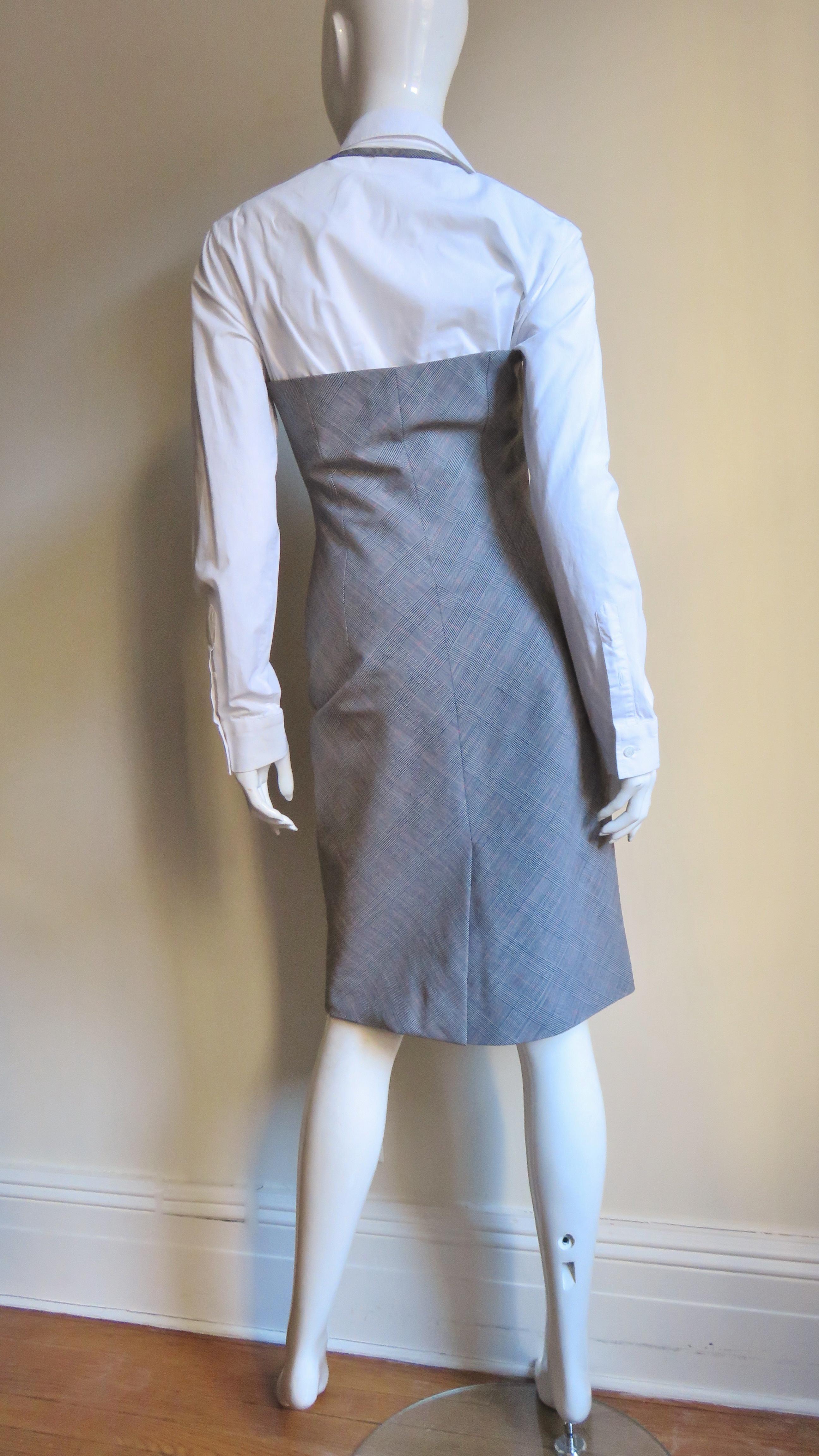 Givenchy Couture Scoop Front Button Halter Jumper Dress 1990s For Sale 5