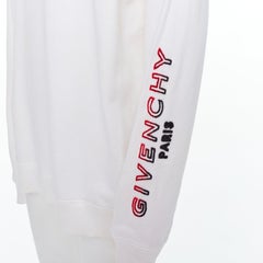 GIVENCHY Pullover aus cremefarbener, getufteter Baumwolle mit Farbverlauf und Logo L