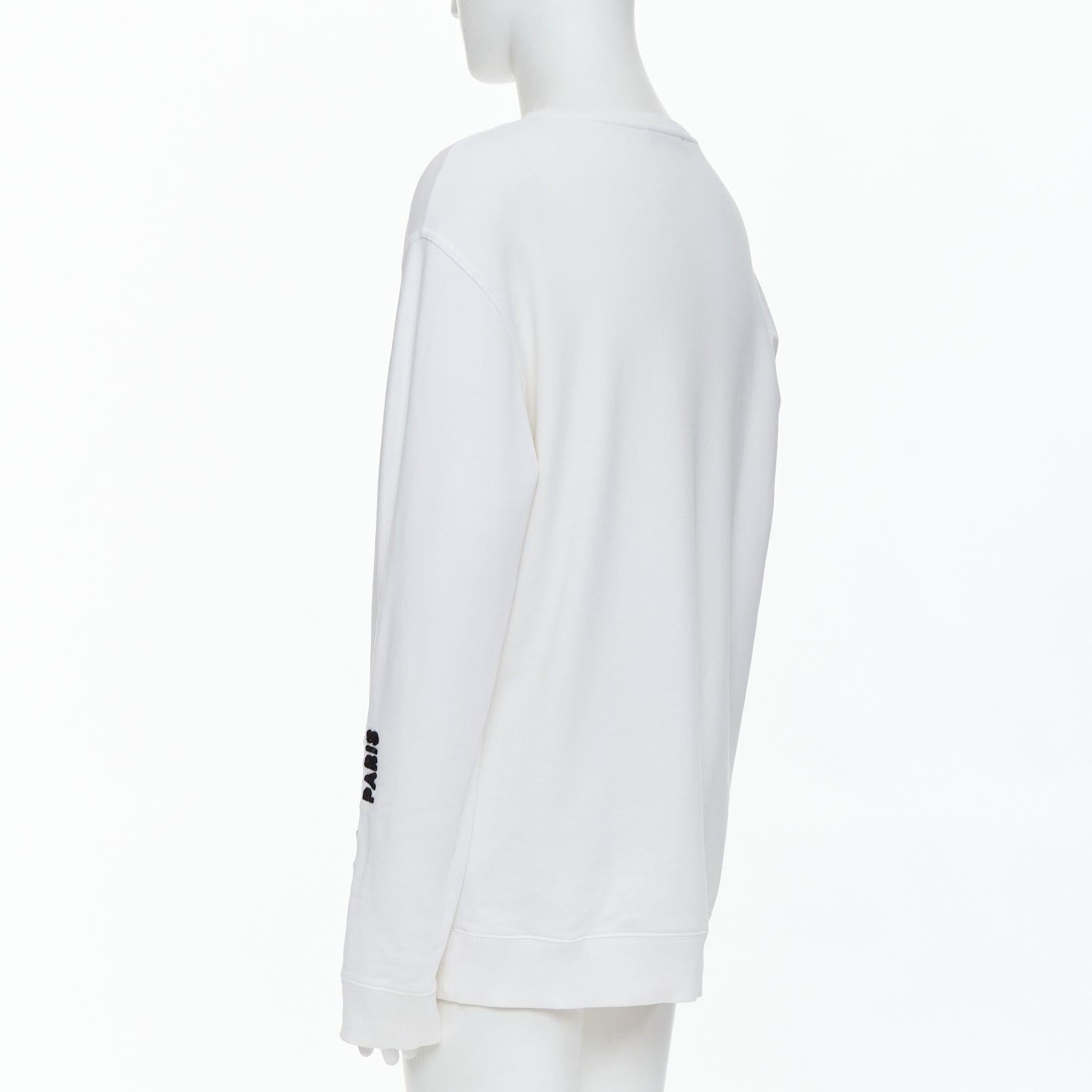 GIVENCHY - Pullover in cotone panna con logo gradiente sulla manica, L. in vendita 1
