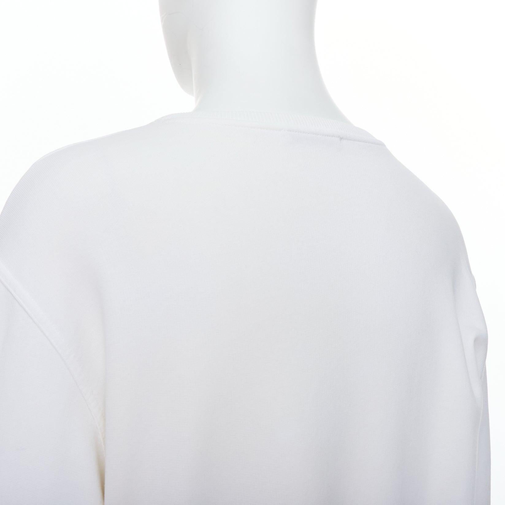 GIVENCHY - Pullover in cotone panna con logo gradiente sulla manica, L. in vendita 2