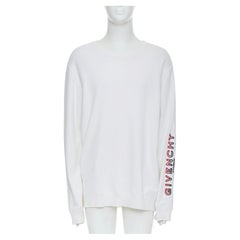 GIVENCHY - Pullover in cotone panna con logo gradiente sulla manica, L.