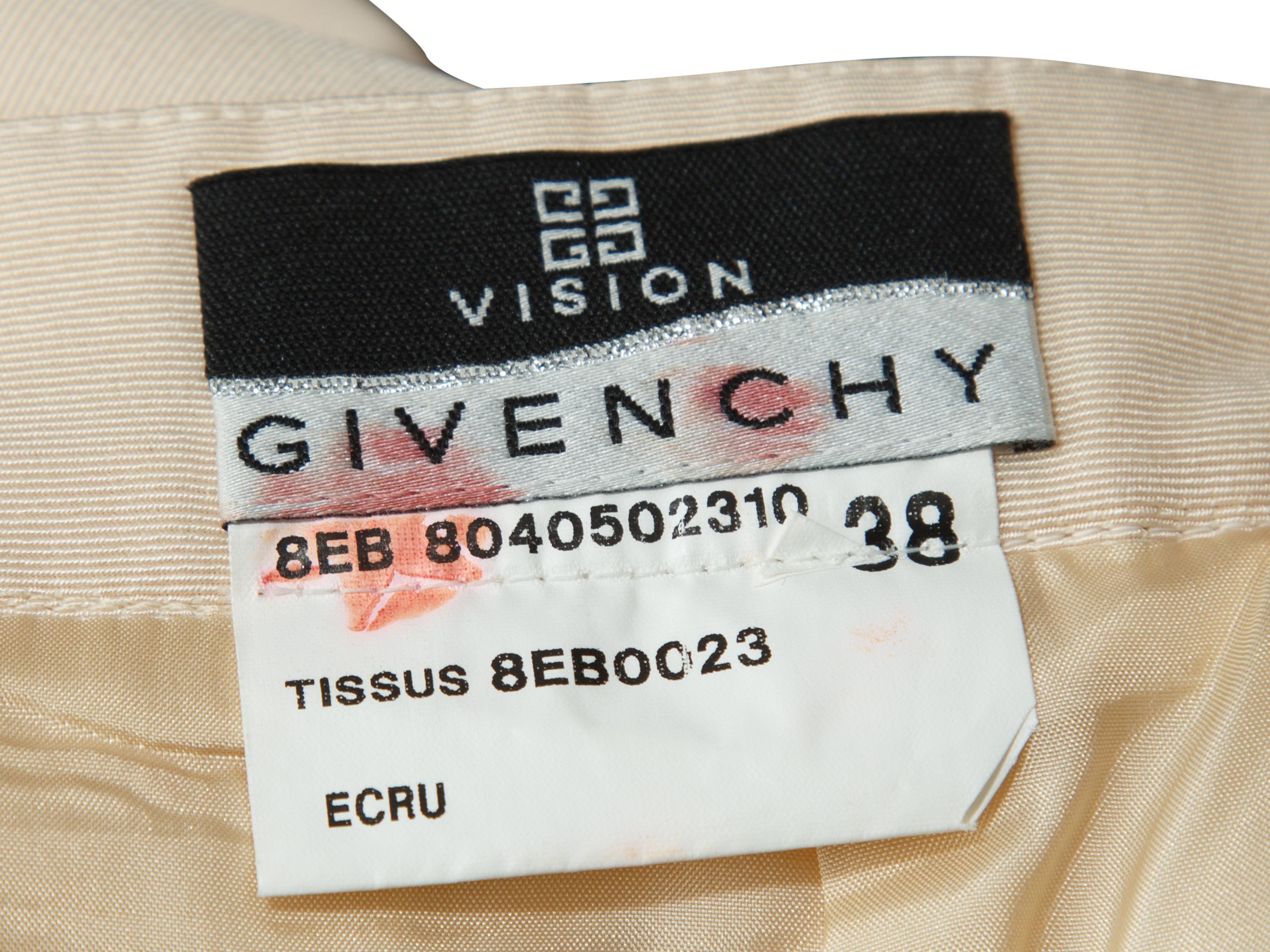 Givenchy Cream Skirt Suit In Good Condition In New York, NY