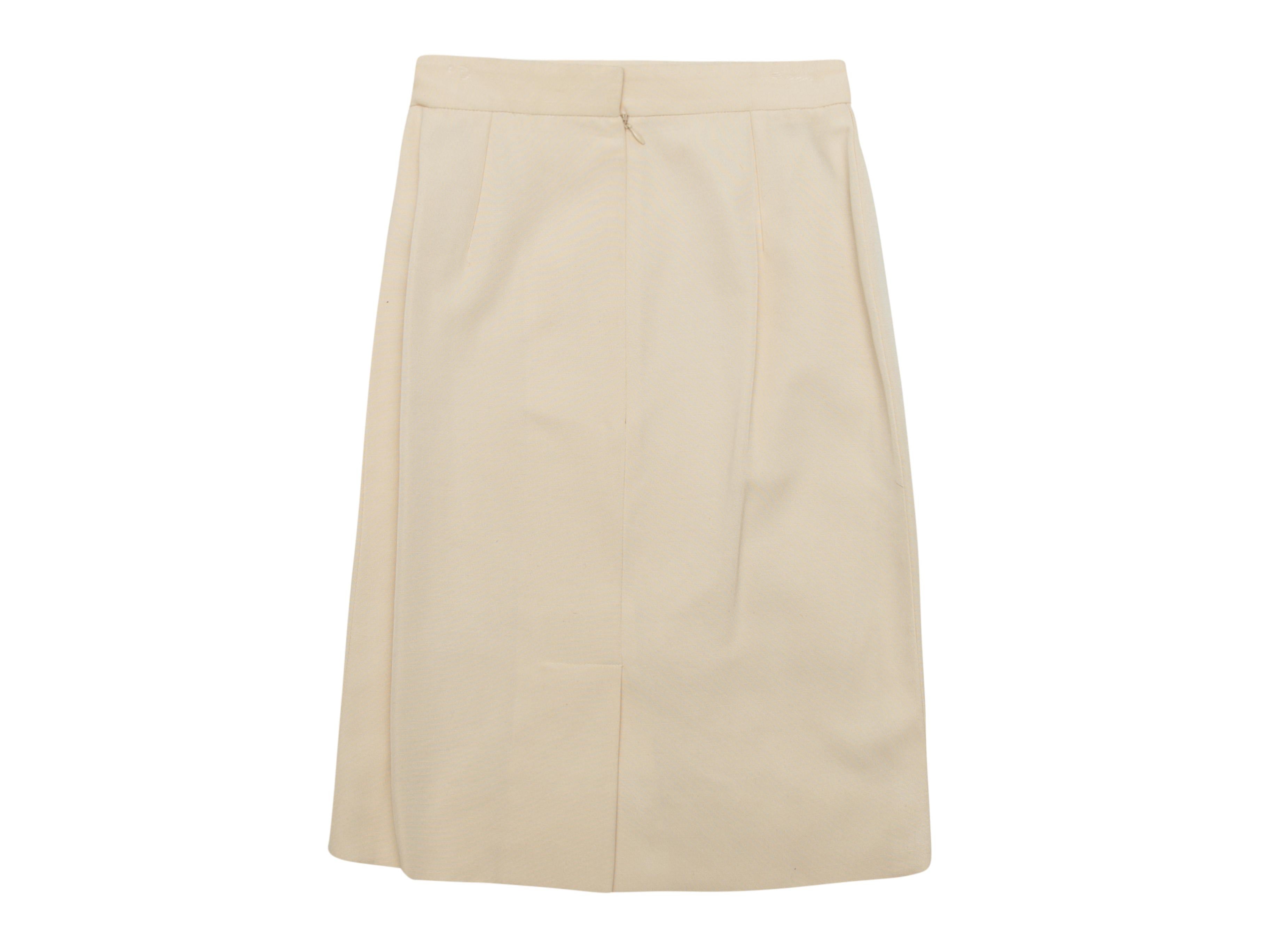 Givenchy Cream Skirt Suit 2