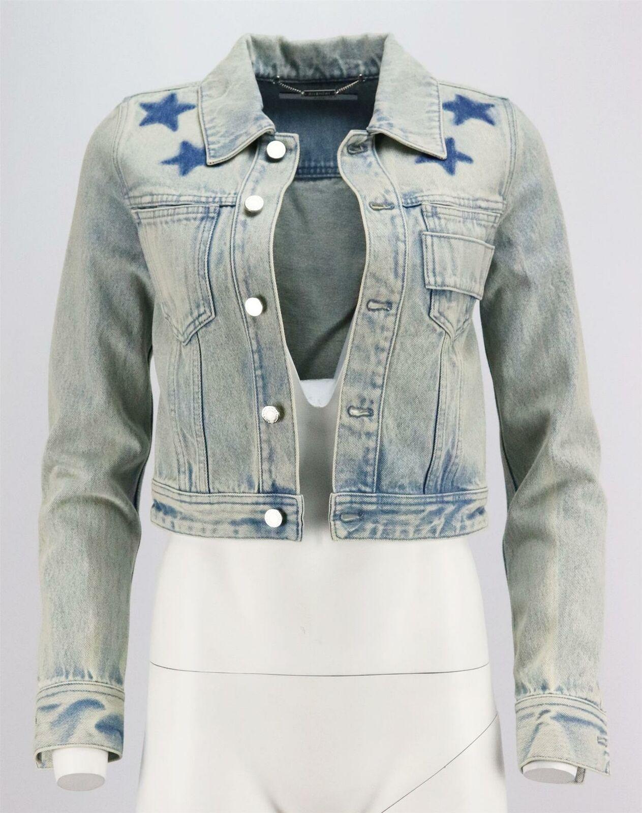 Givenchy Cropped Denim Jacket For Sale 