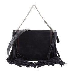 Givenchy Cross 3 Crossbody Bag Fringe Leather and Suede Small