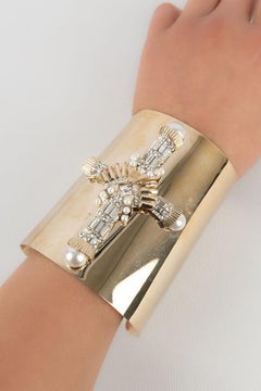 Givenchy Manschettenarmband aus vergoldetem Metall