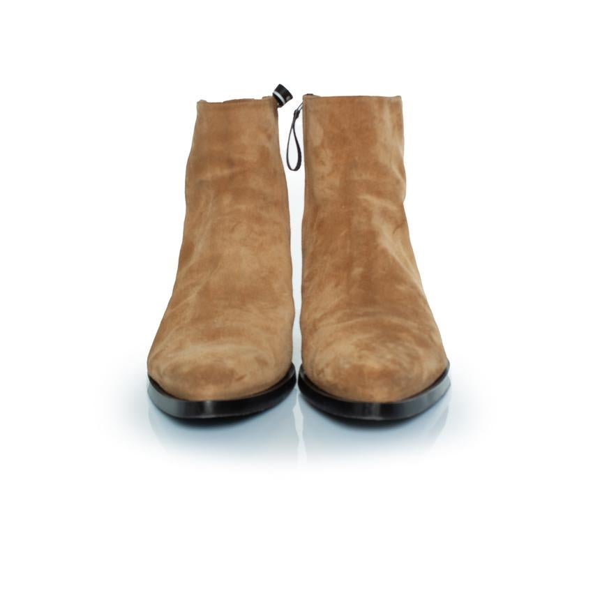 Givenchy, Botas Dallas de ante marrón en Bueno estado para la venta en AMSTERDAM, NL
