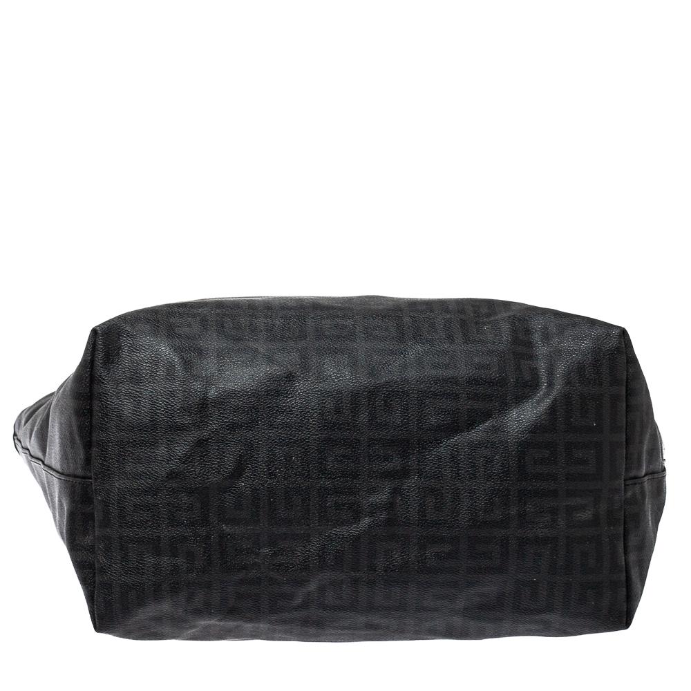 Women's Givenchy Dark Grey/Black Coated Canvas Logo Print Antigona Shopper Tote