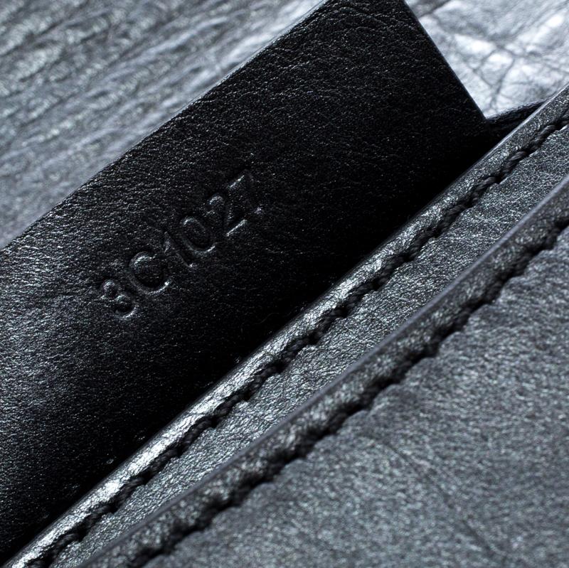 Givenchy Dark Grey Leather Medium Envelope Antigona Clutch 2